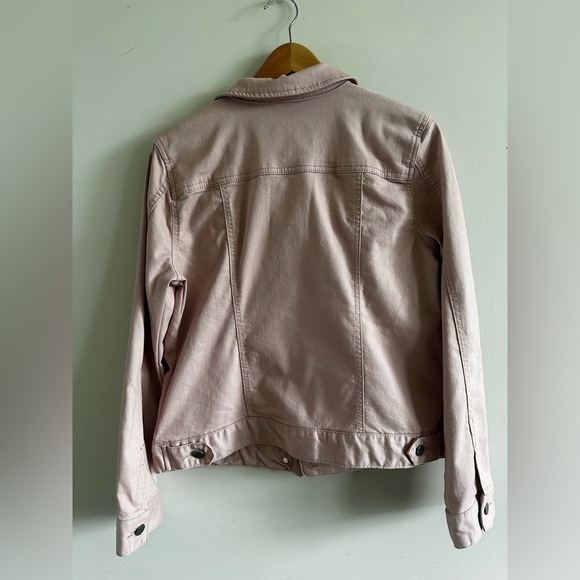 Market & Spruce Blush Pink Jean Jacket - Picture 5 of 7